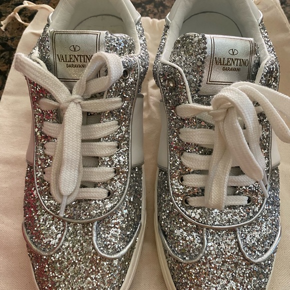 Valentino Garavani glitter sneakers 👟 - Picture 2 of 5